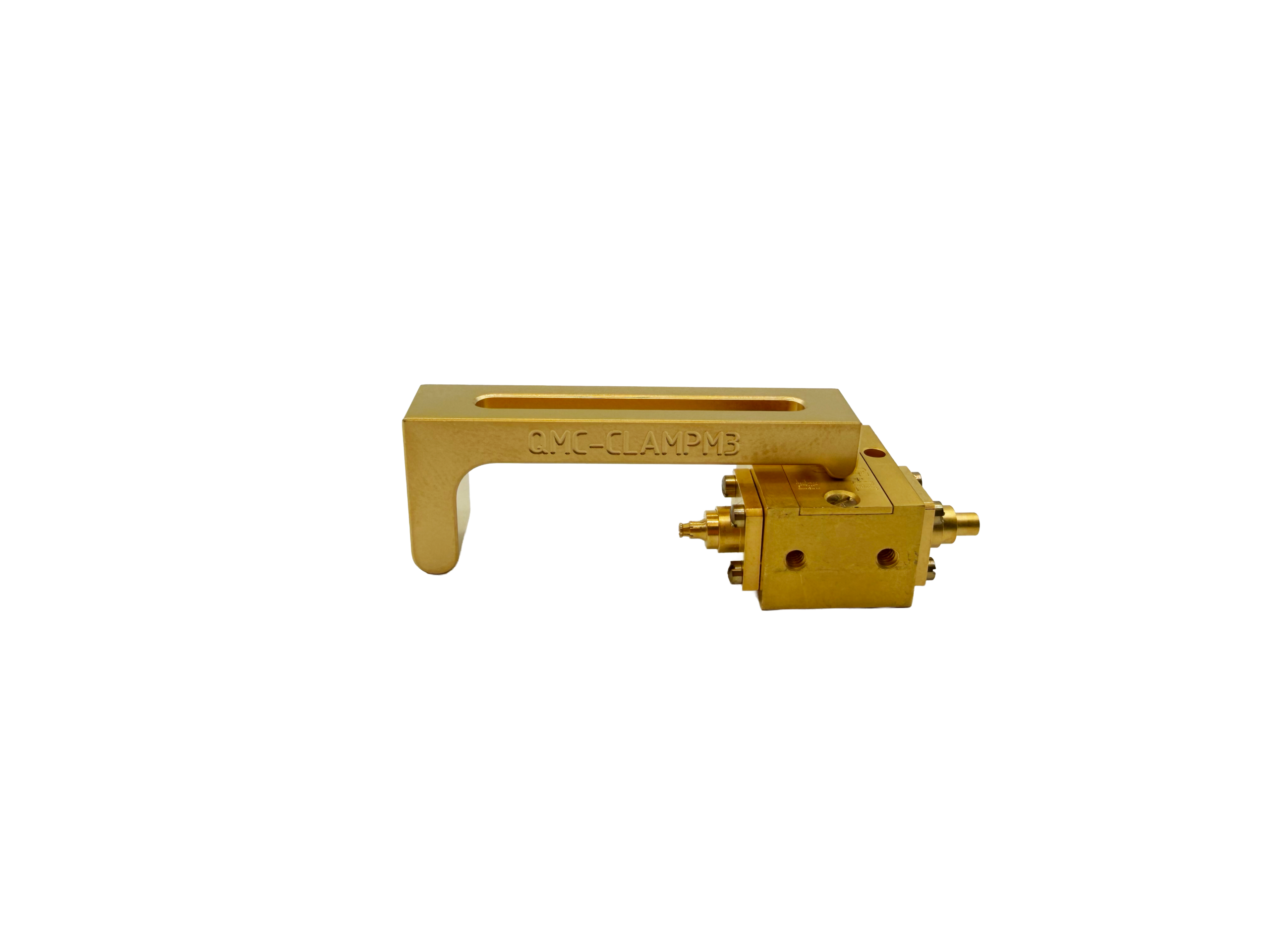 QMC-CLAMPM3 => Cryogenic Breadboard Clamp with Metric M3 Screw | Non-Magnetic | Gold Plated | Pack of 4 Units