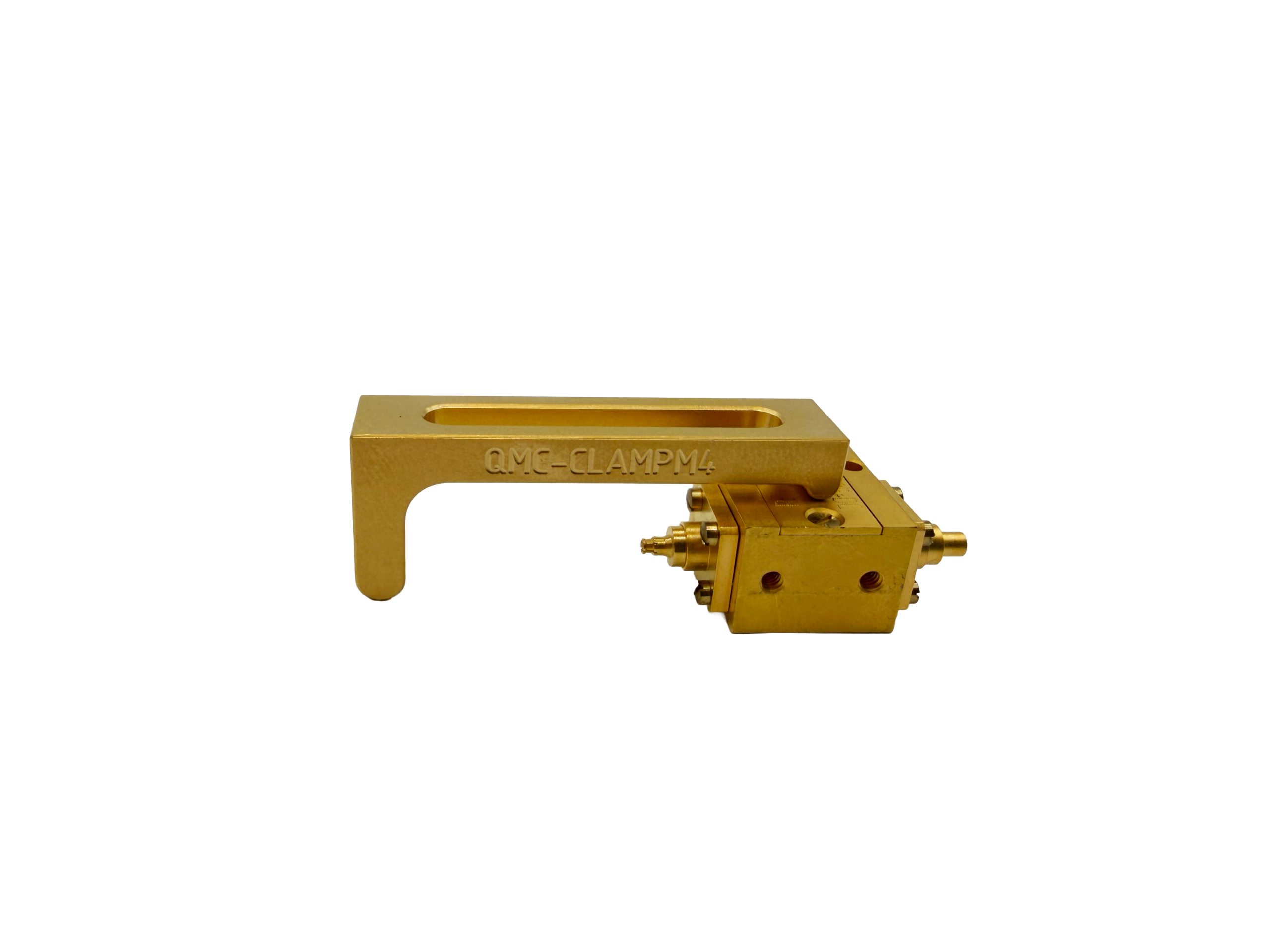 QMC-CLAMPM4 => Cryogenic Breadboard Clamp with metric M4 Screw | Gold Plated | Pack of 4 Units